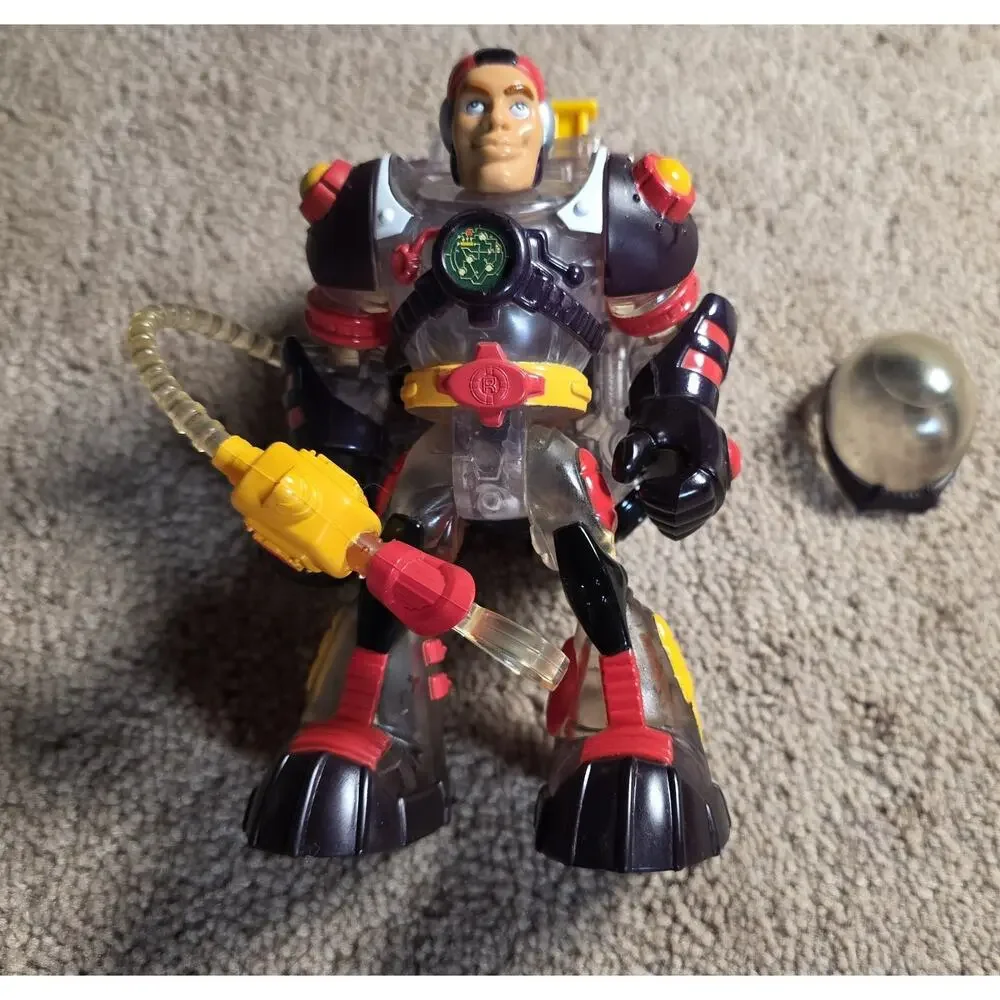 Fisher Price Rescue Heroes Roger Houston Voice Tech 78183 Figure Backpack